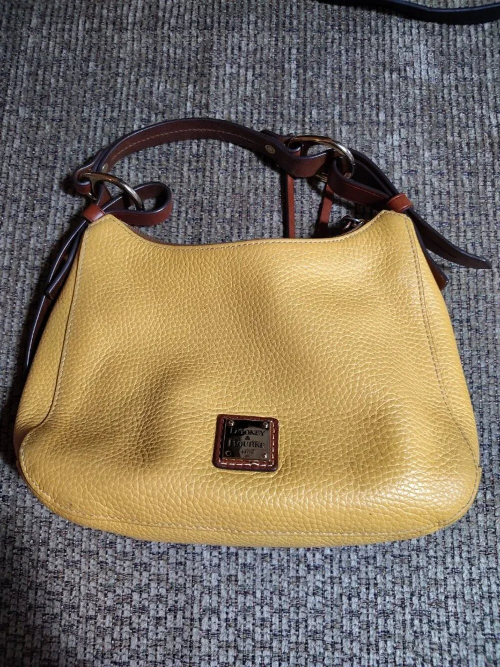 Dooney & Bourke Grain Sac Women's Shoulder Bag, Small - Mustard